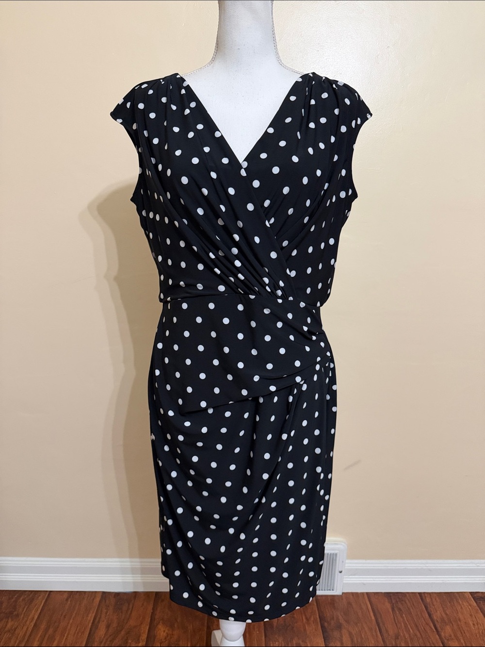 Women's Polka Dot Wrap Dress